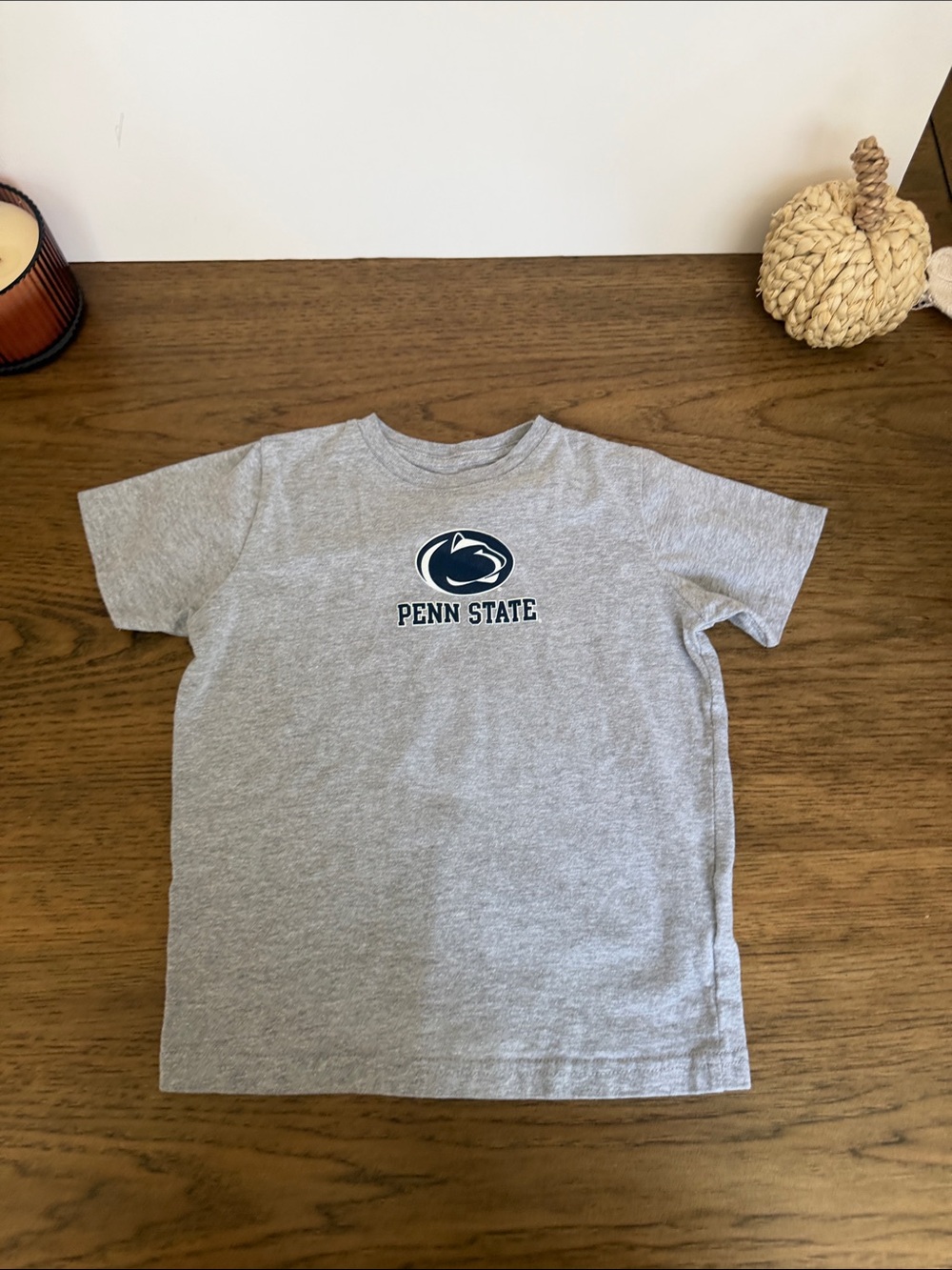 Penn State Kids Gray Logo T‑Shirt